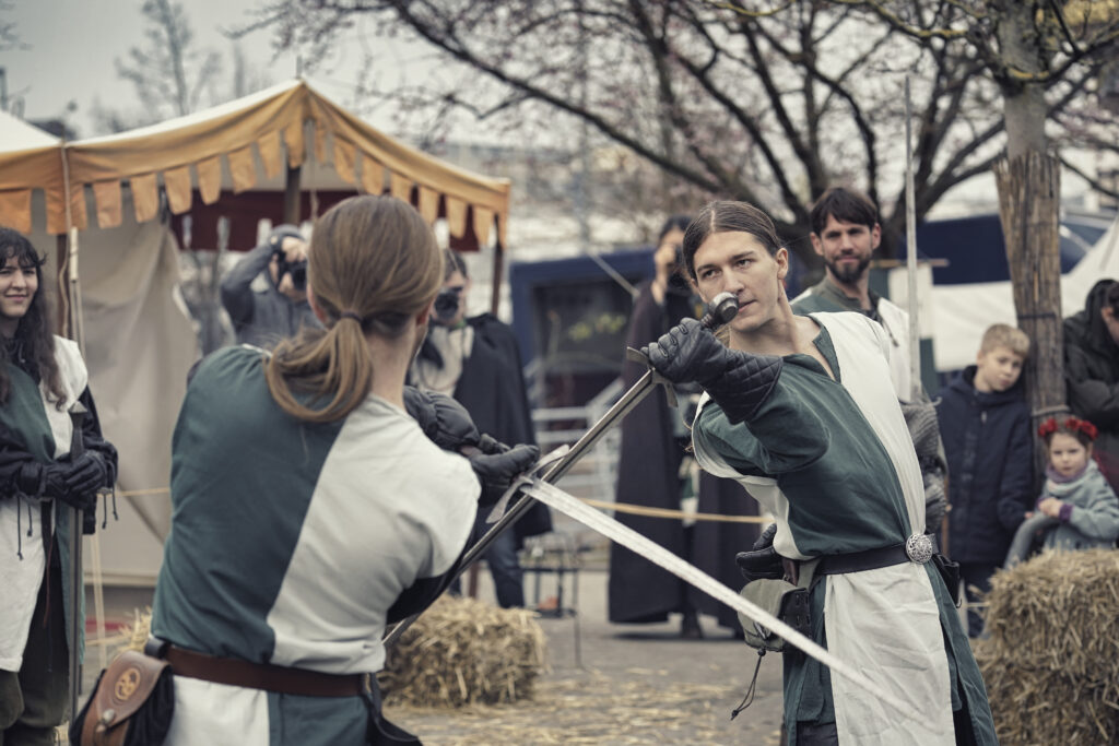 Schwerkampf im Mittelalter Stil 